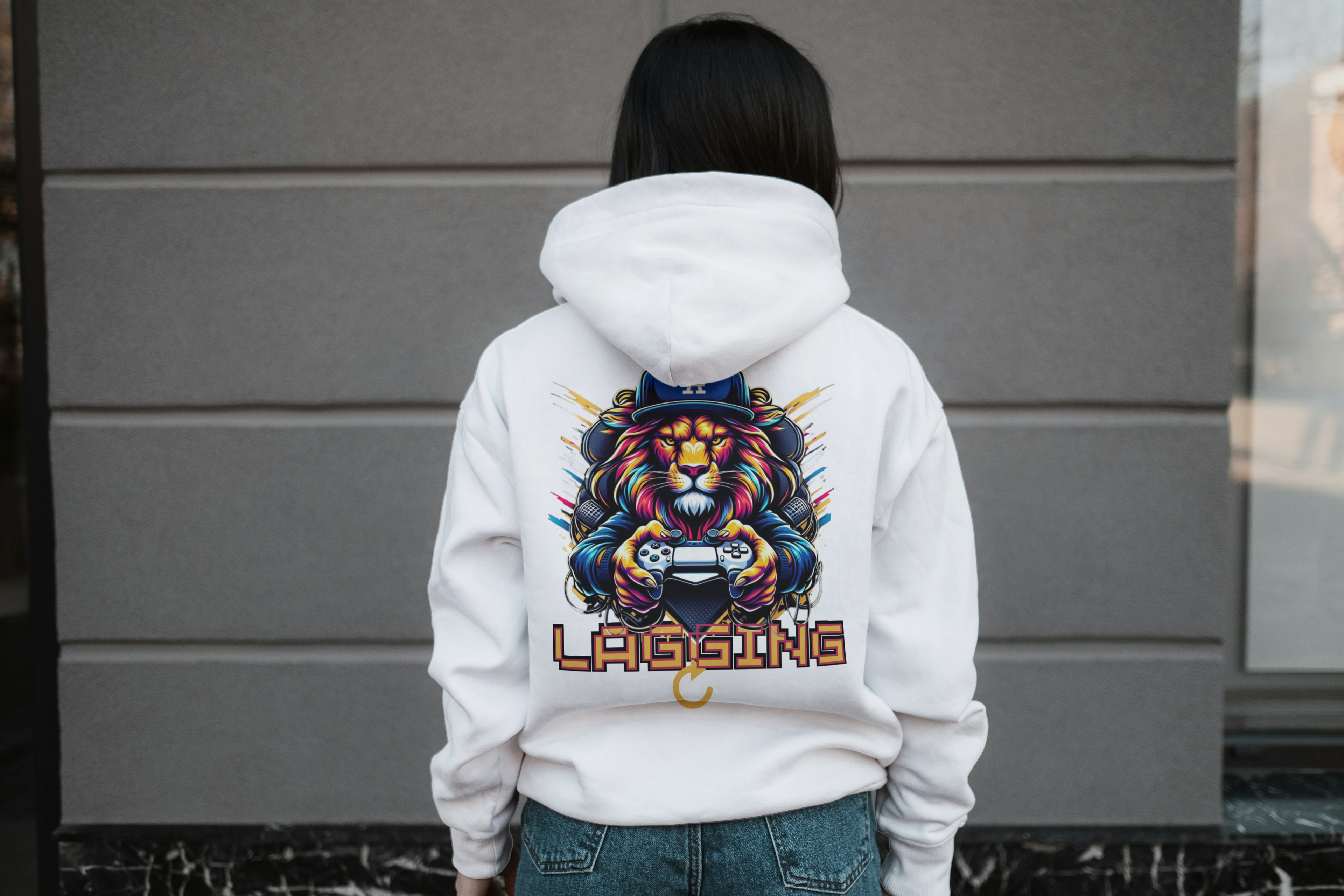 Lagging Lion Hoodie – Gamer’s Grind Edition 🦁🎮