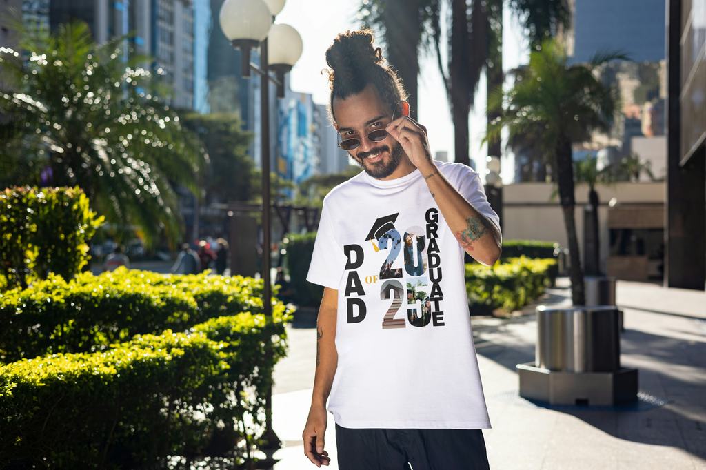 "Proud of Our Grad 2025" Custom Family Photo Tee