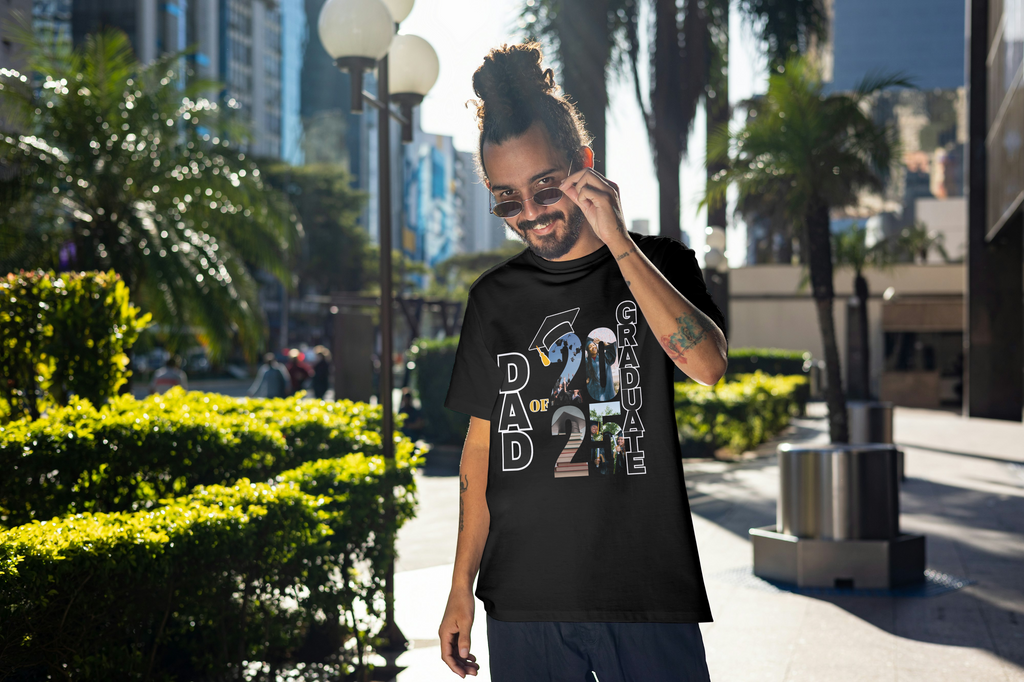 "Proud of Our Grad 2025" Custom Family Photo Tee