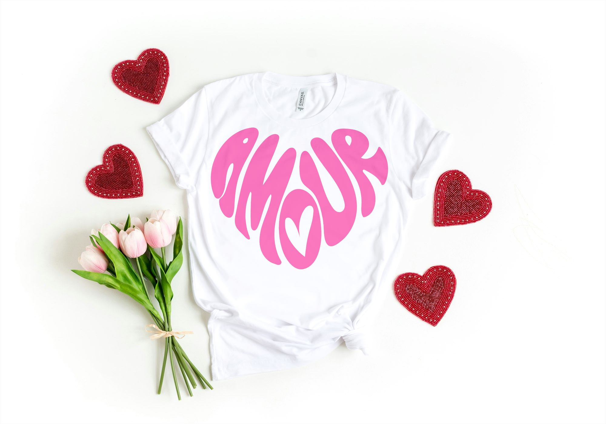 Amour Heart | Graphic Tee | French-Inspired Love You Can Wear