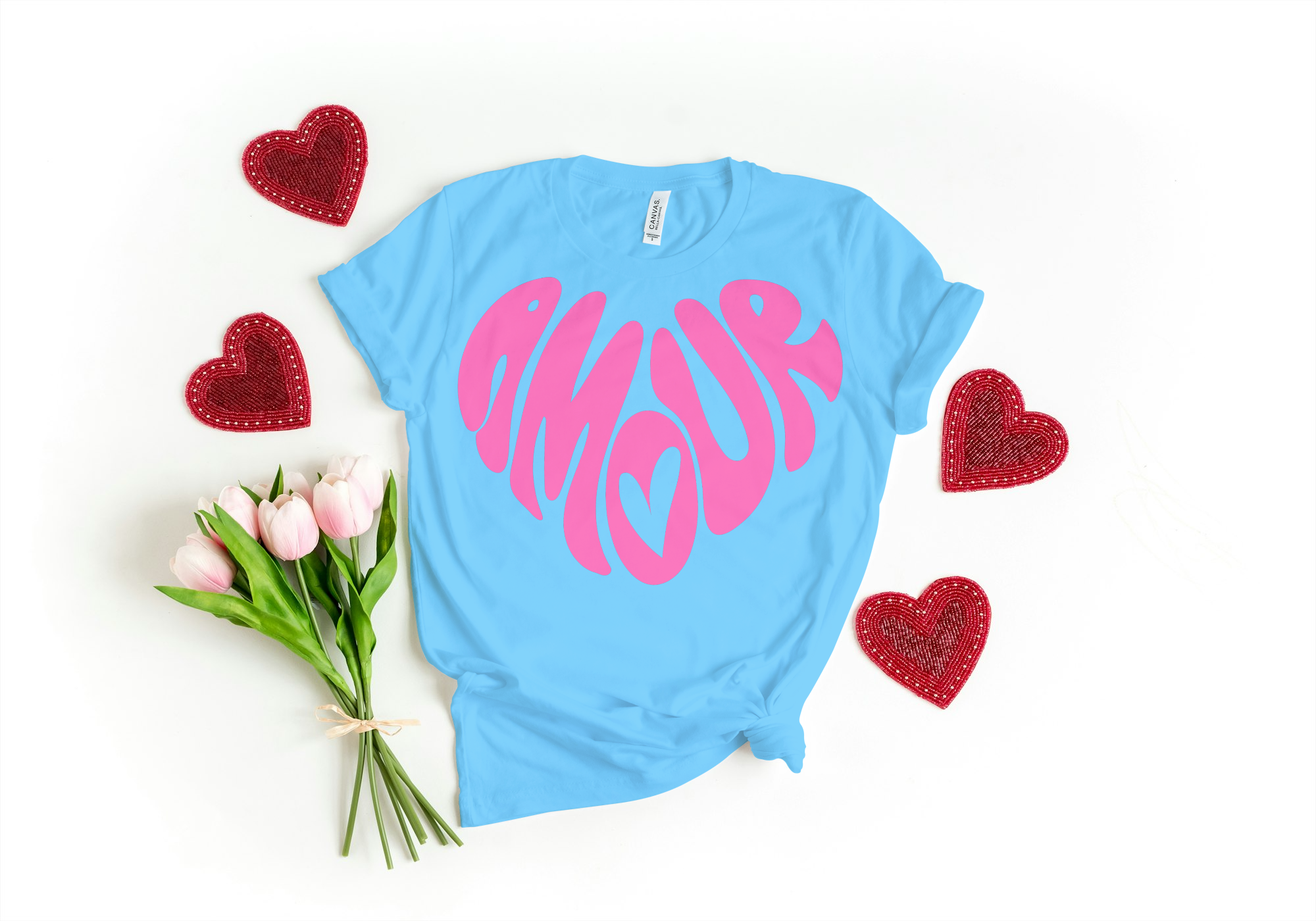 Amour Heart | Graphic Tee | French-Inspired Love You Can Wear