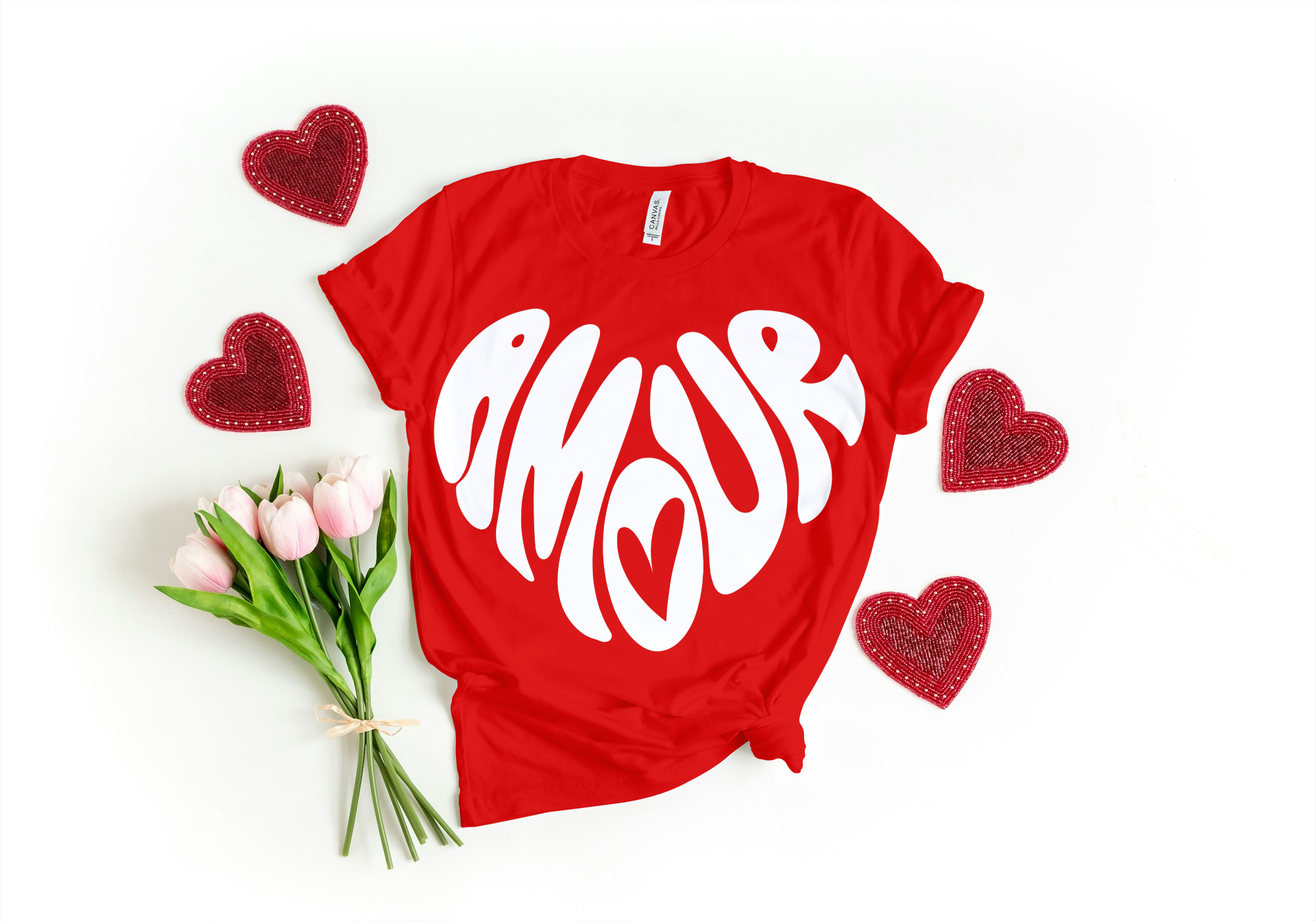 Amour Heart | Graphic Tee | French-Inspired Love You Can Wear