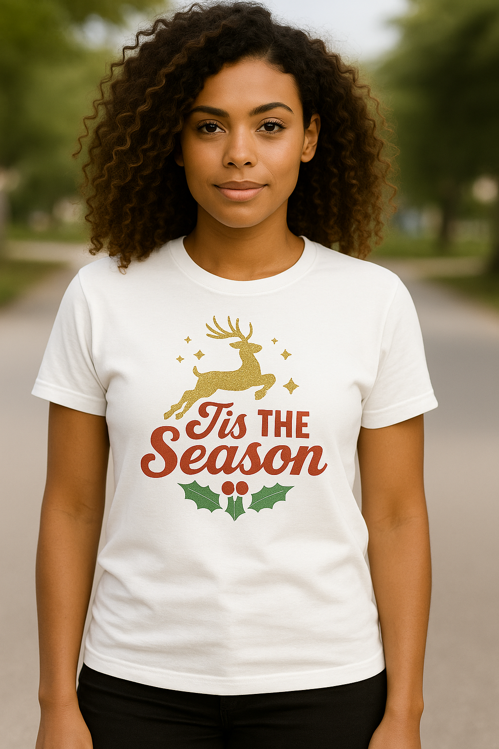 ’Tis The Season Holiday Reindeer Tee (Adult Unisex, YOUTH, TODDLER AND INFANT)