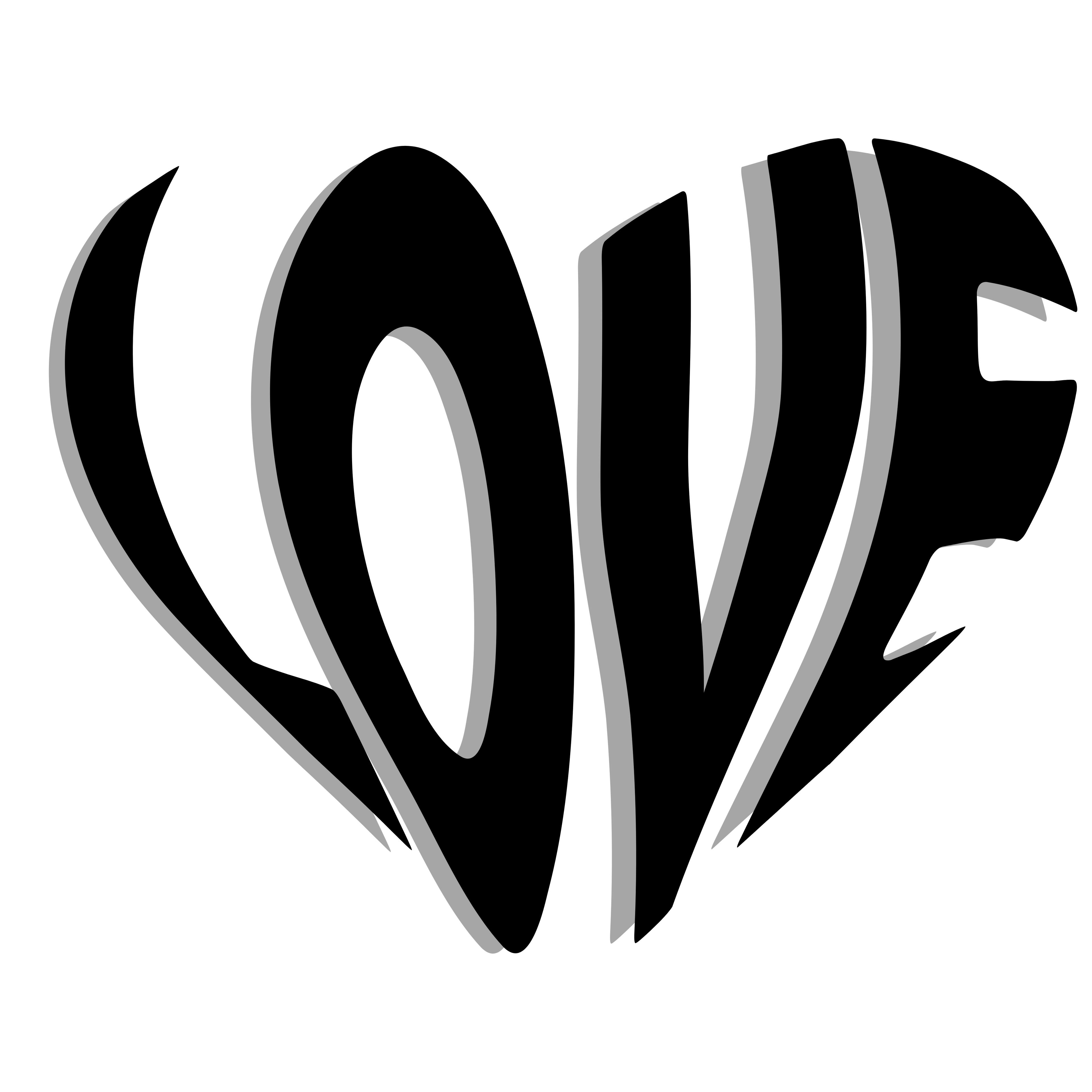 Love Heart Hoodie-Black