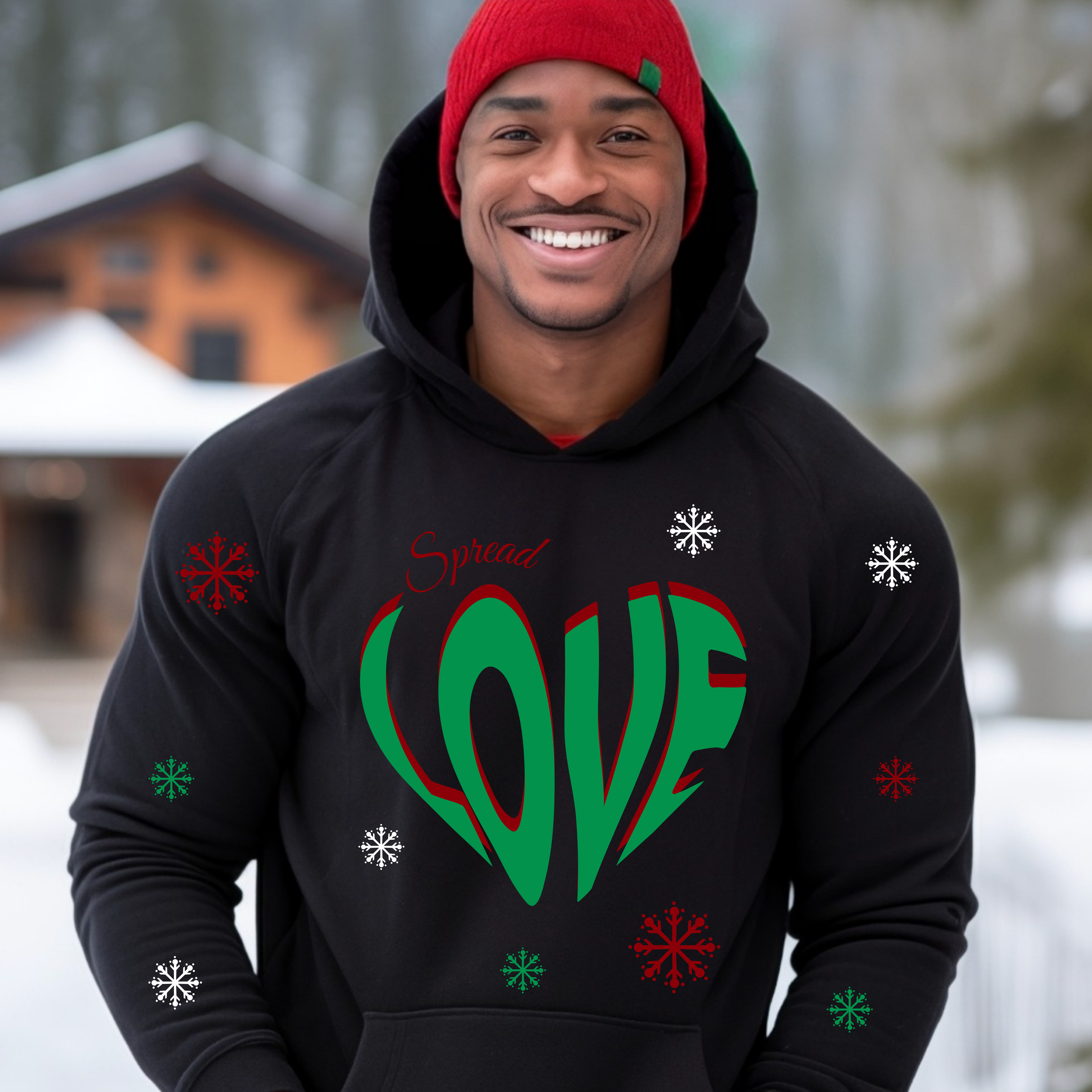 Love Heart Hoodie-Heart Shaped Design