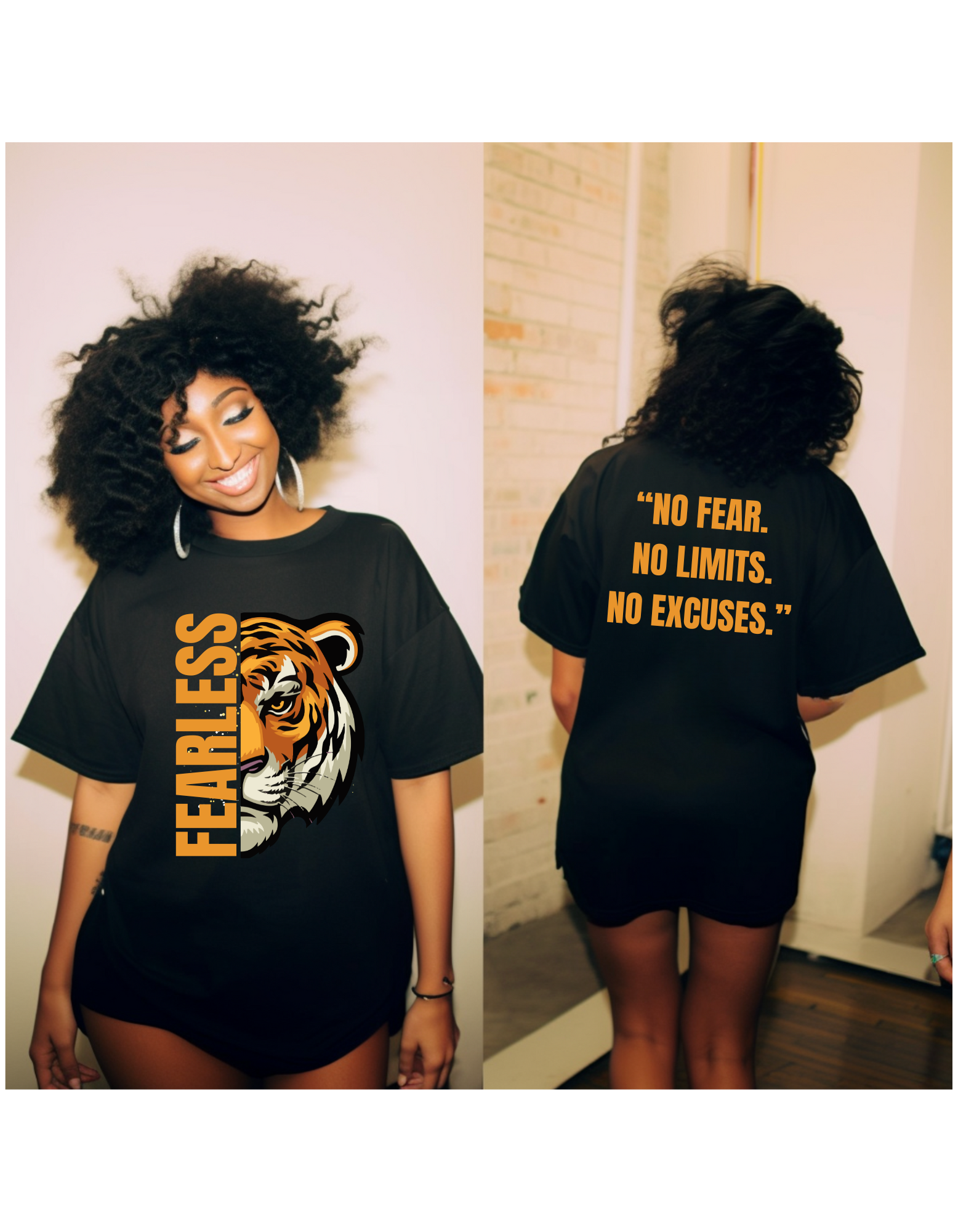 Fearless Tiger Tee / Hoodie