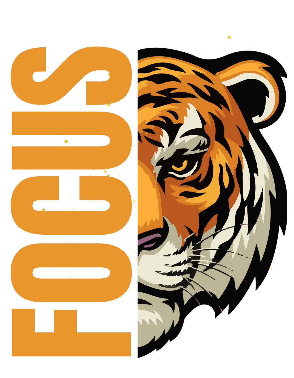 Tiger Mindset Series – 4 Design Bundle PNG (Transparent Background)