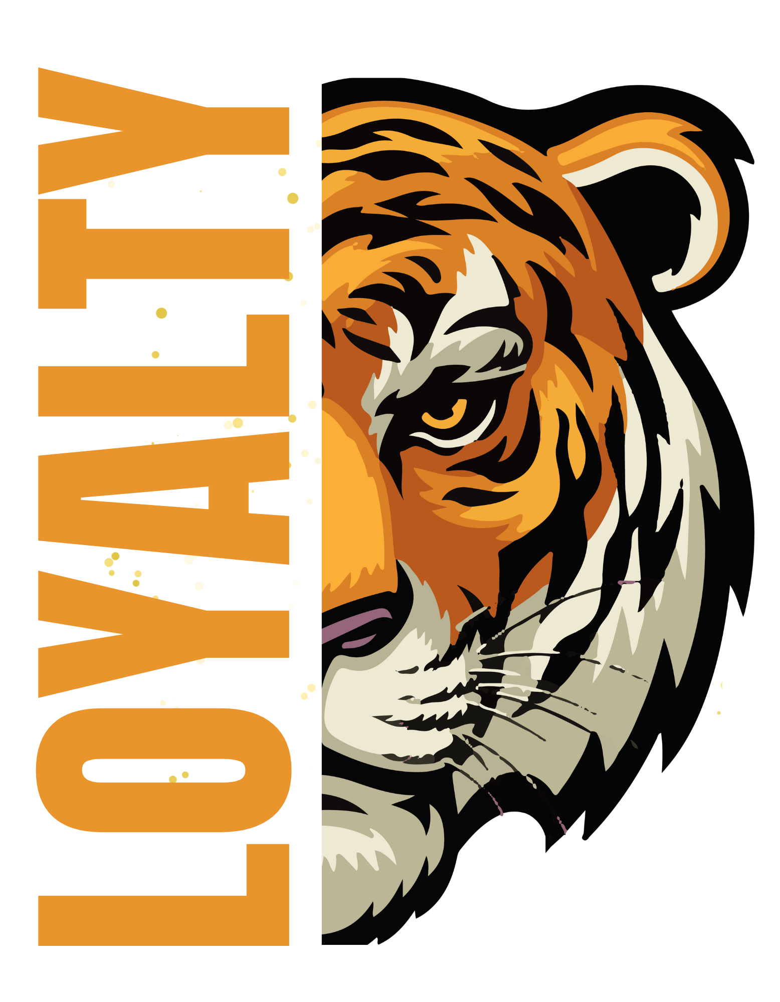 Loyalty – Tiger Motivation PNG (Transparent Background)