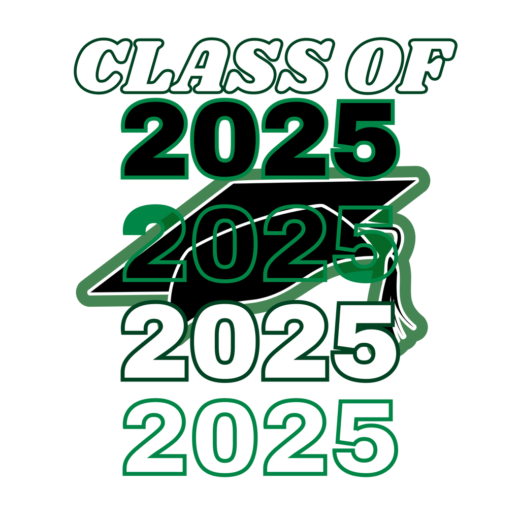 CLASS OF 2025 SHIRTS UNISEX-GREEN