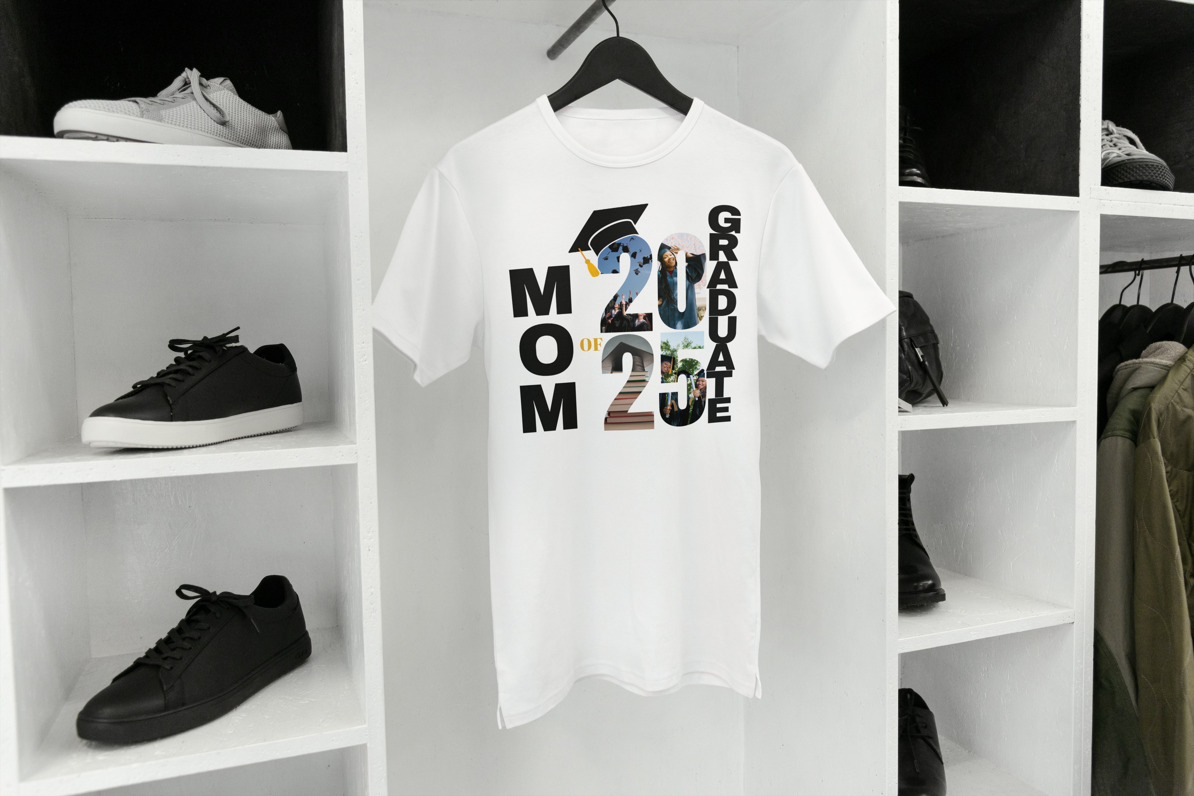 "Proud of Our Grad 2025" Custom Family Photo Tee