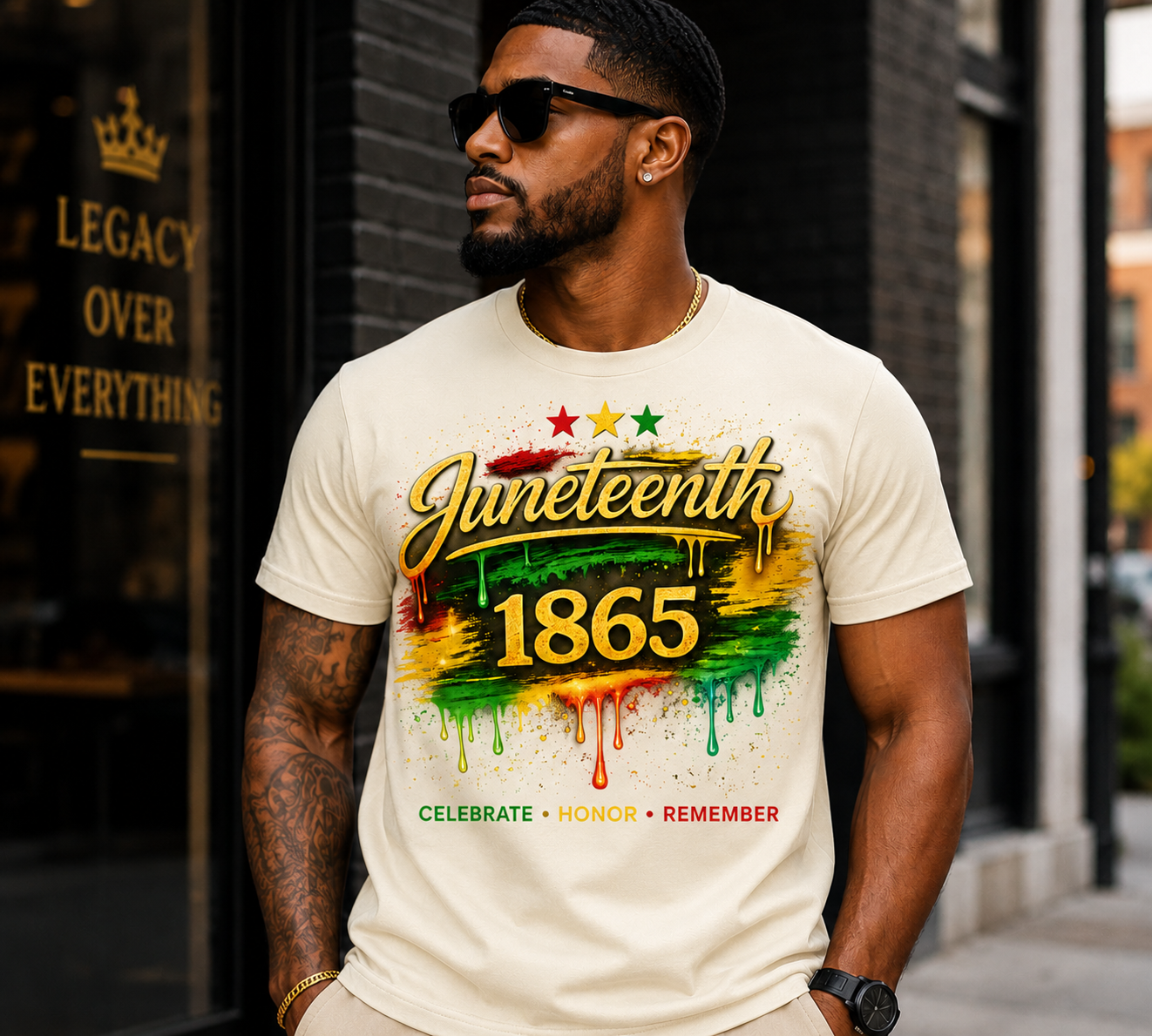 Juneteenth 1865 Drip Edition™ Tee