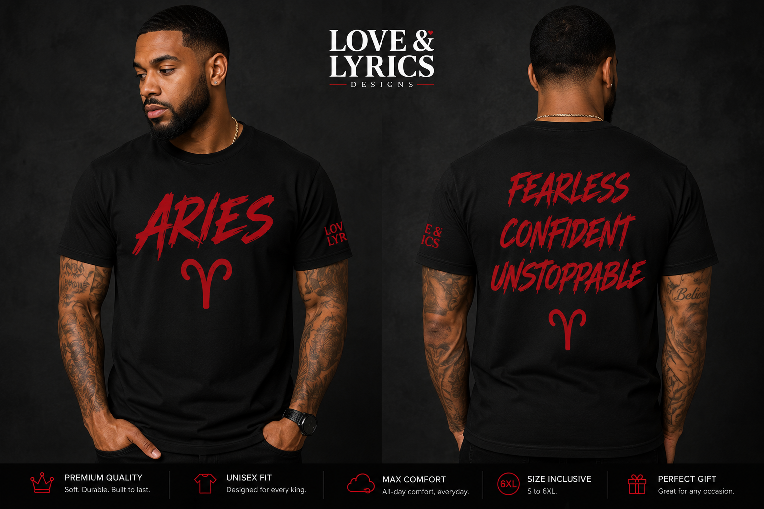 Aries Premium T-Shirt — Built To Lead™