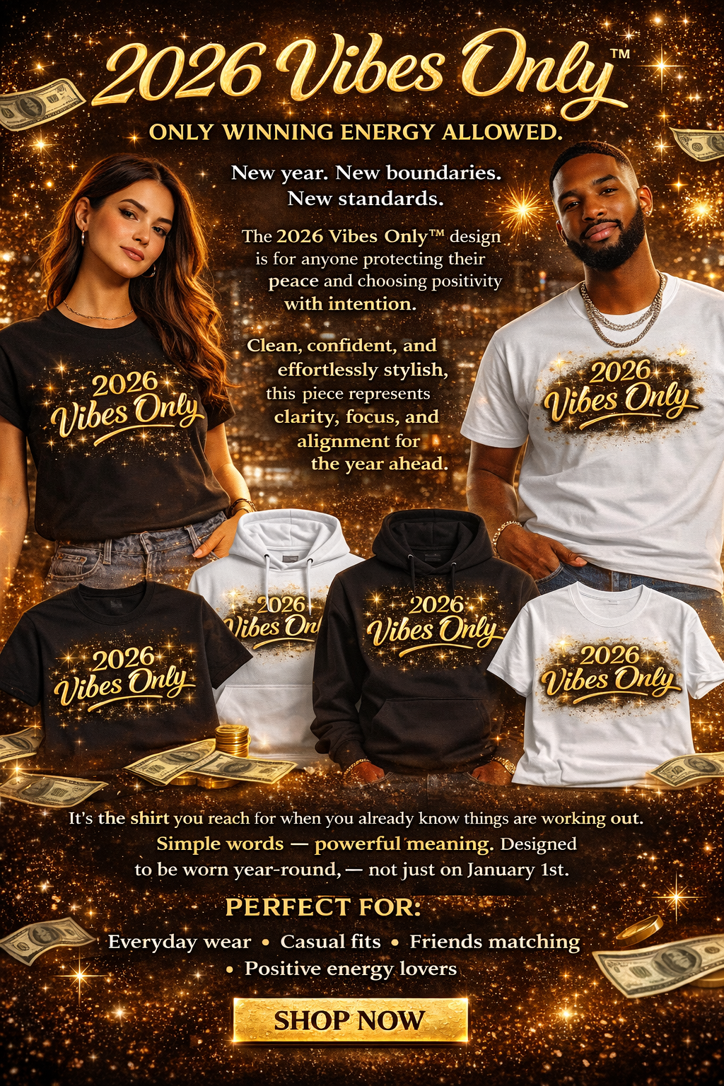 2026 Vibes Only™-T-SHIRT