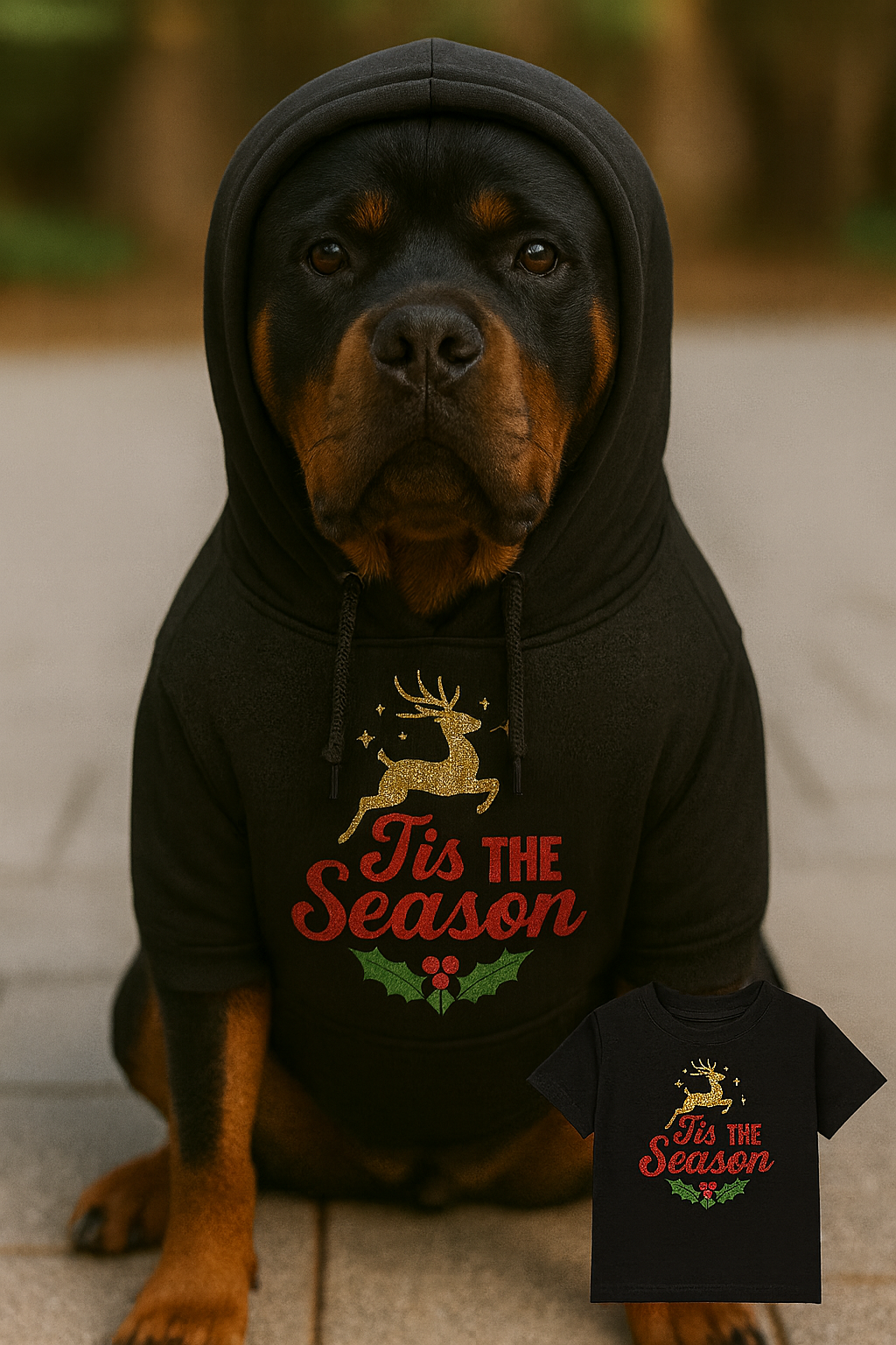 'Tis The Season | Holiday Pup Hoodie | Festive, Cozy & Made for Your Fur Baby