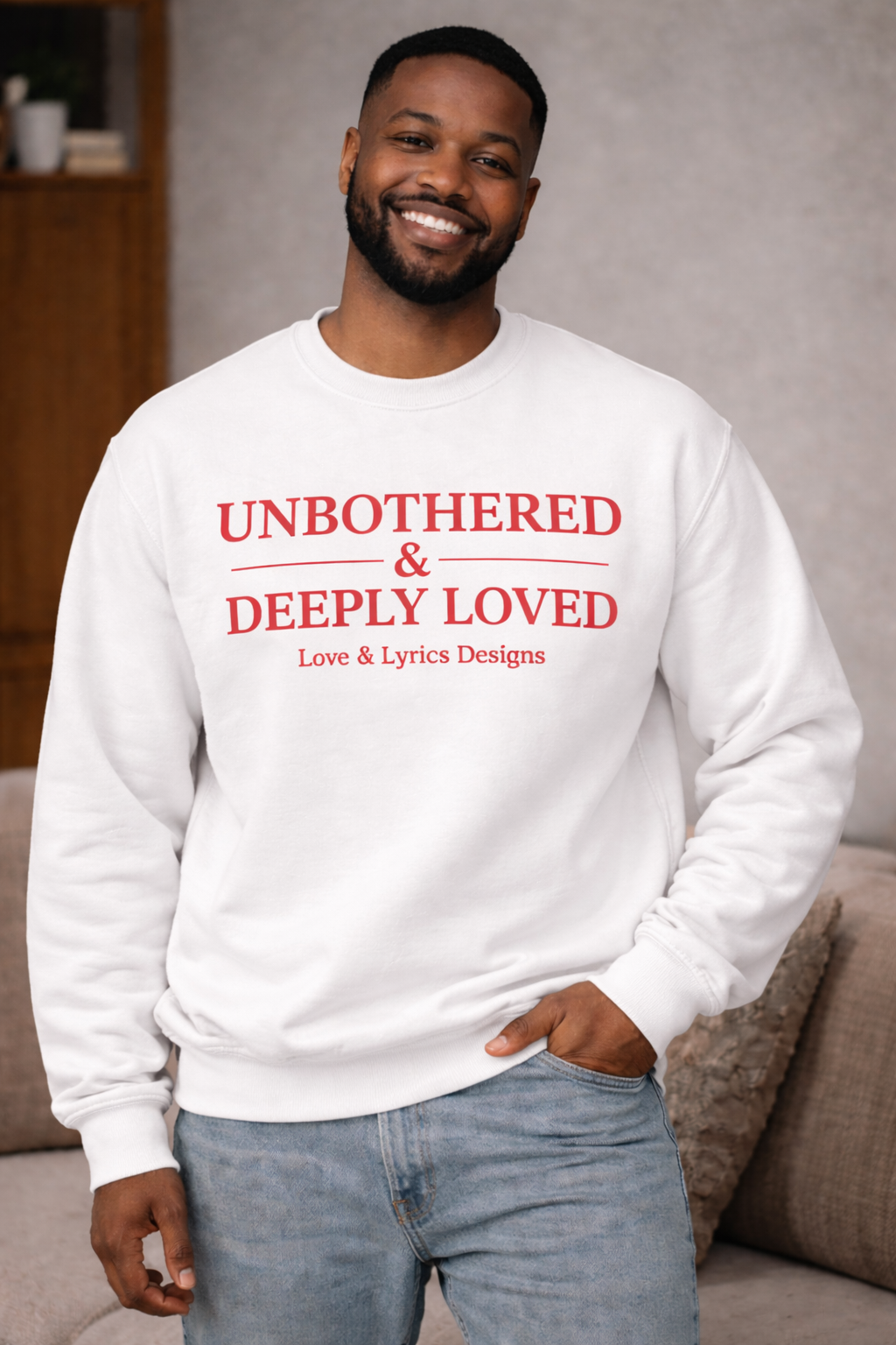 UNBOTHERED™ | Luxury Crewneck Sweatshirt | Peace, Power & Premium Style