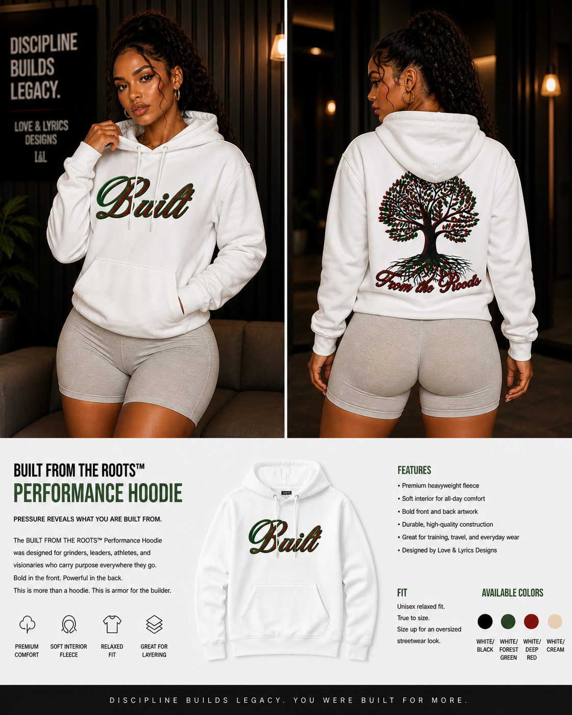 BUILT FROM THE ROOTS™ Performance Hoodie