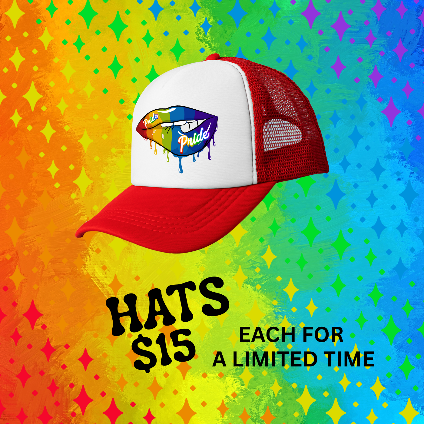 “Pride Drip Trucker Hats” – Limited Edition