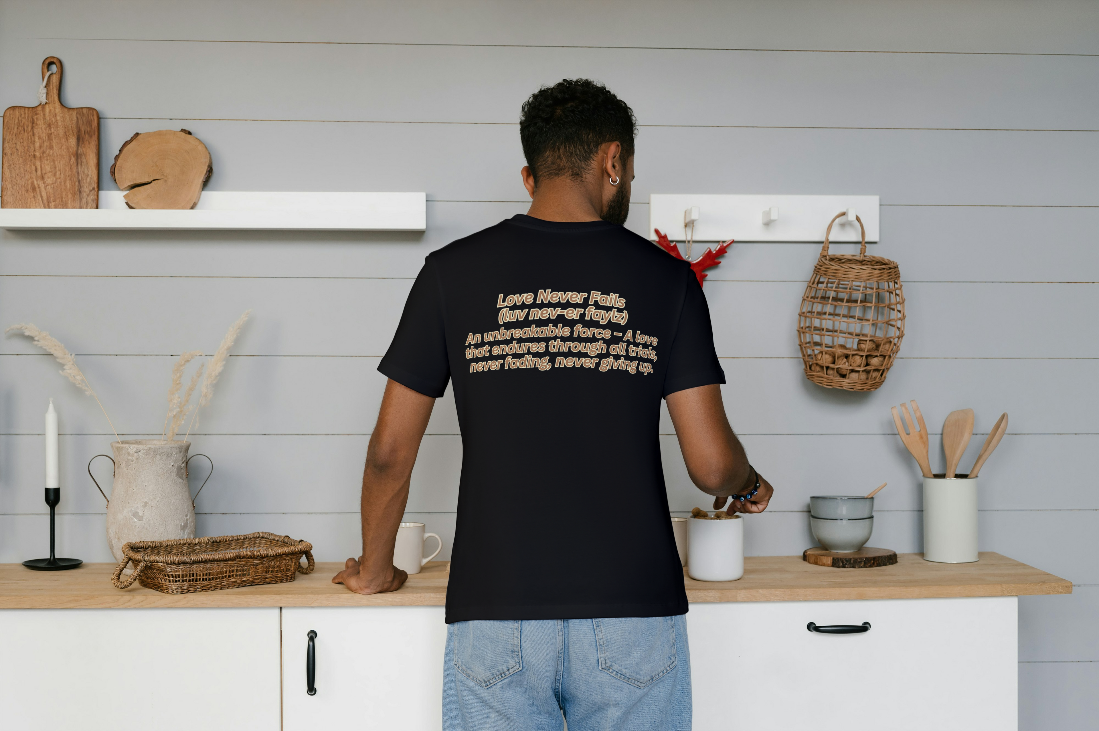 Love Never Fails Winged Heart Tee