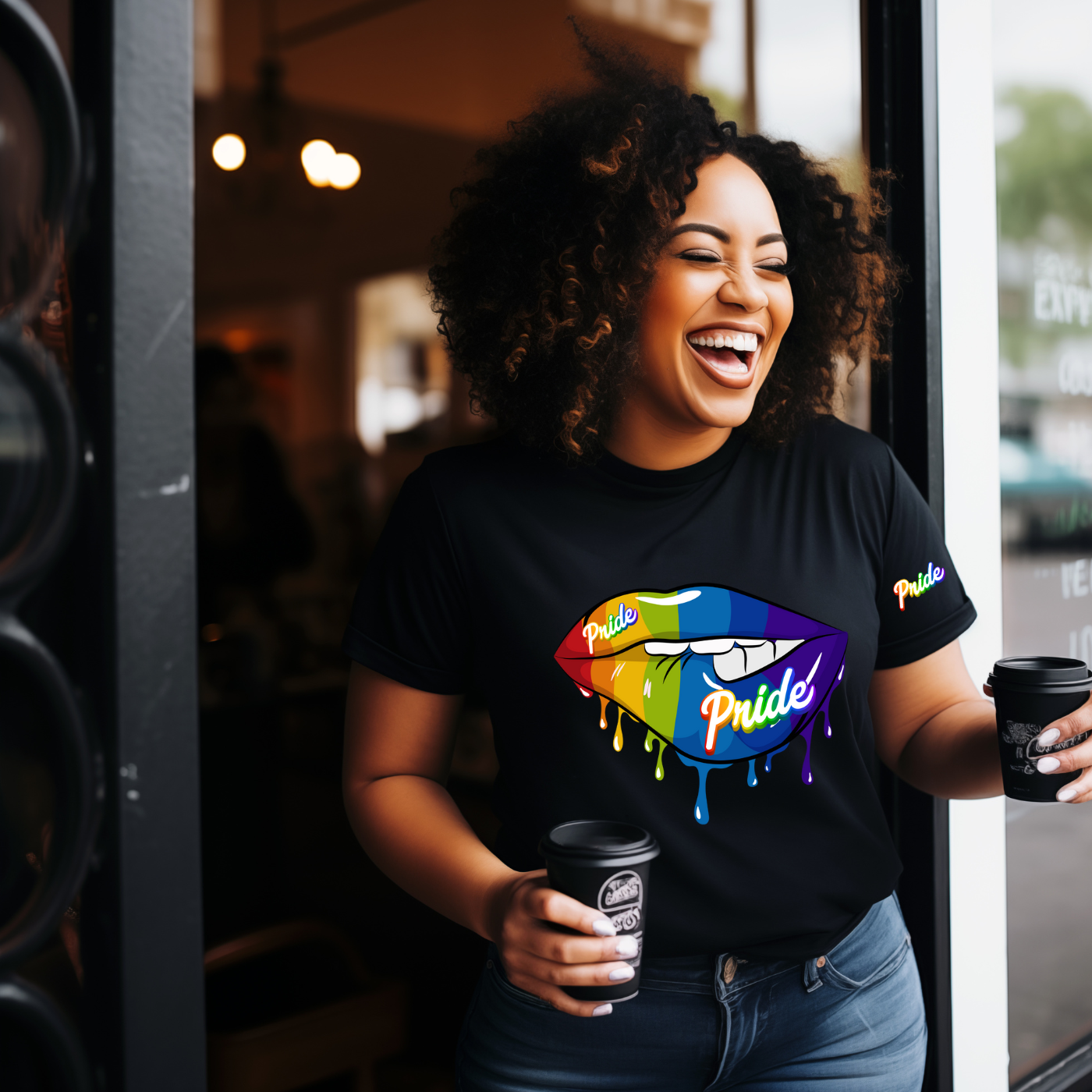“Pride Drip Tee” – Unleash the Rainbow