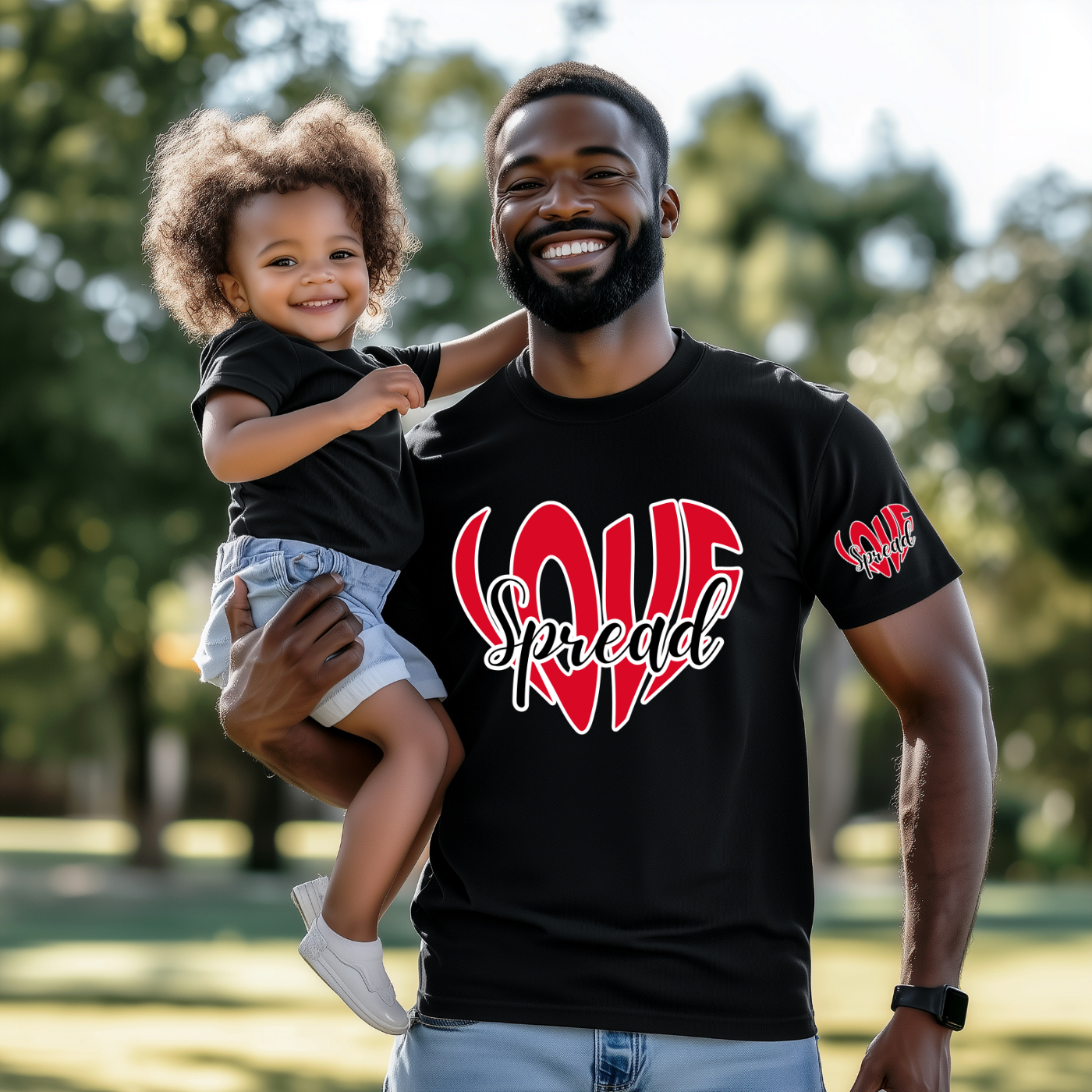 Spread Love Boldly Tee-BLACK