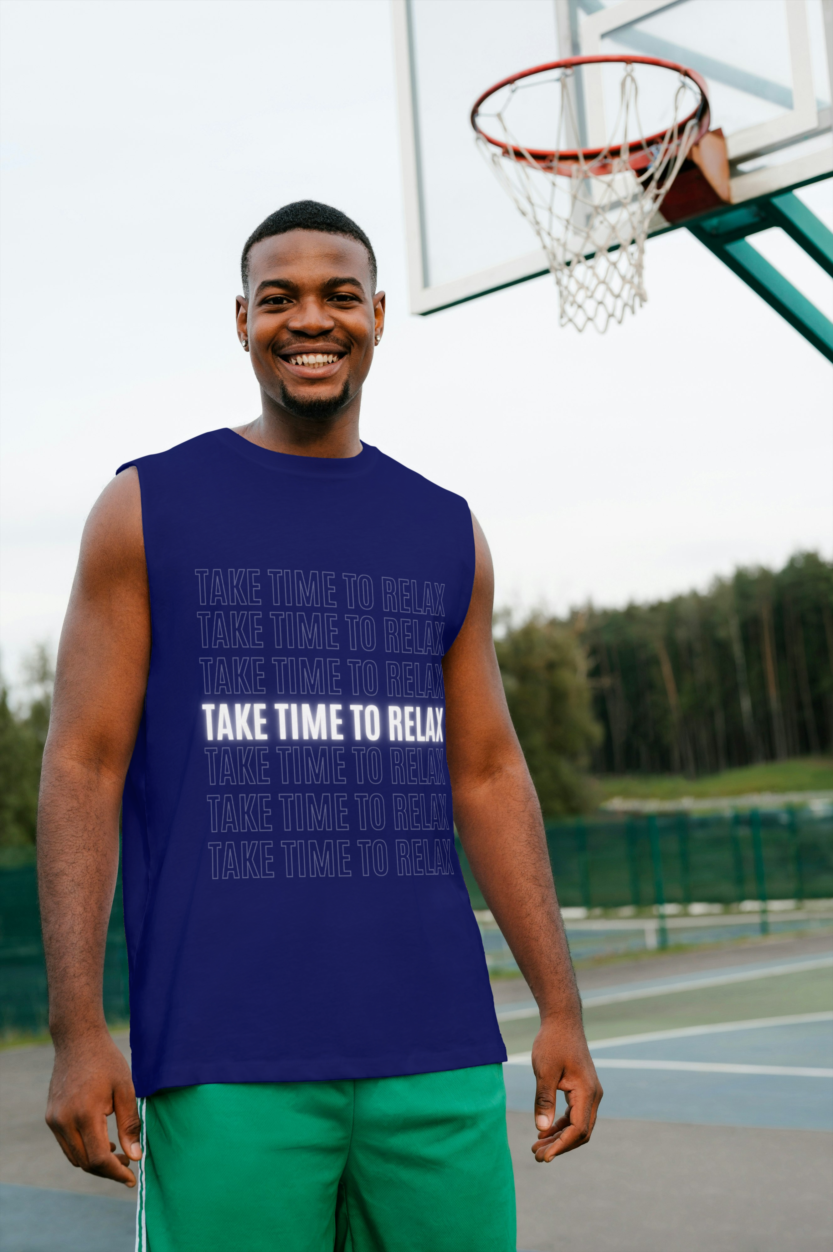 Take Time to Relax Sleeveless Tee