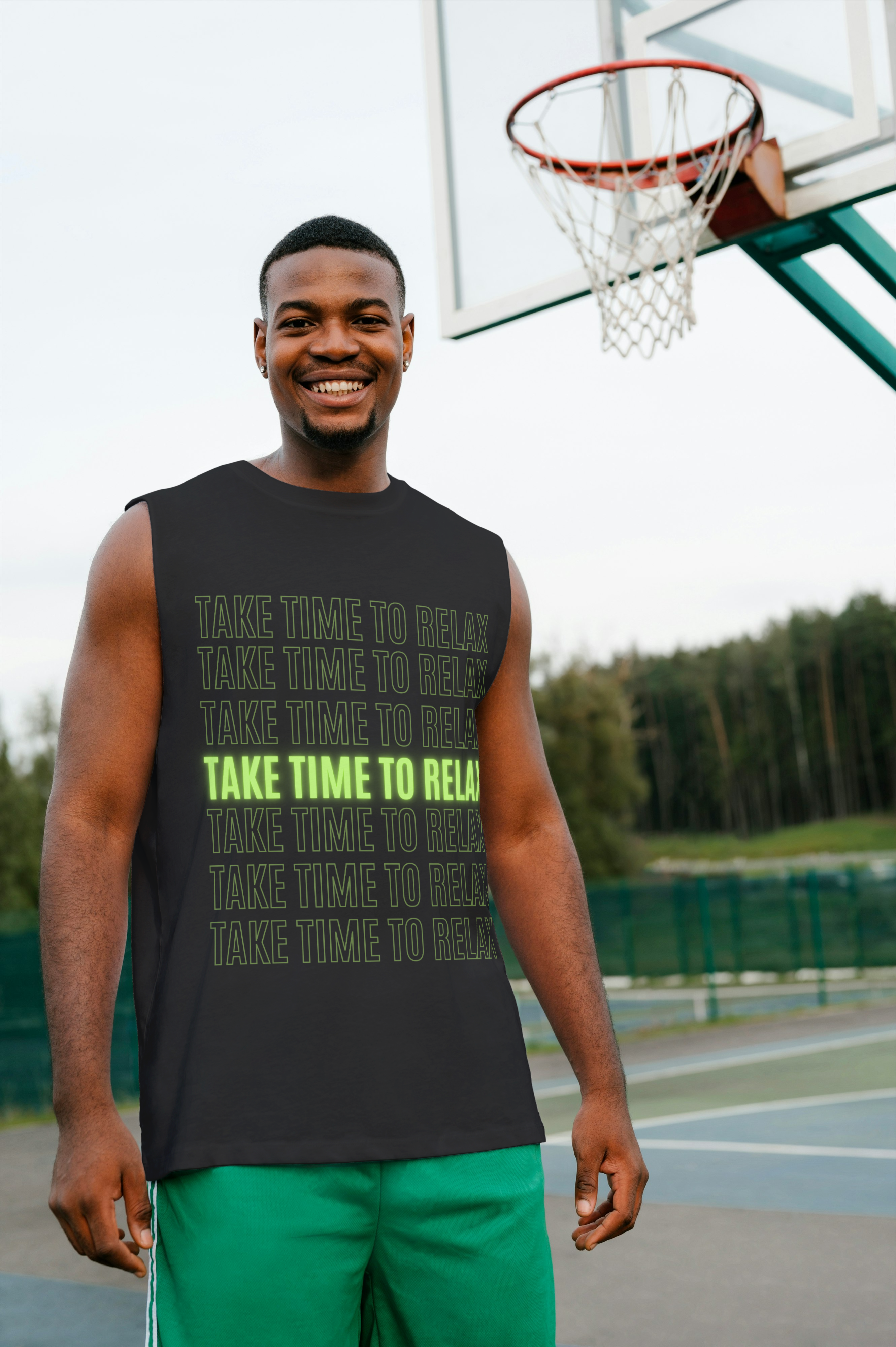Take Time to Relax Sleeveless Tee