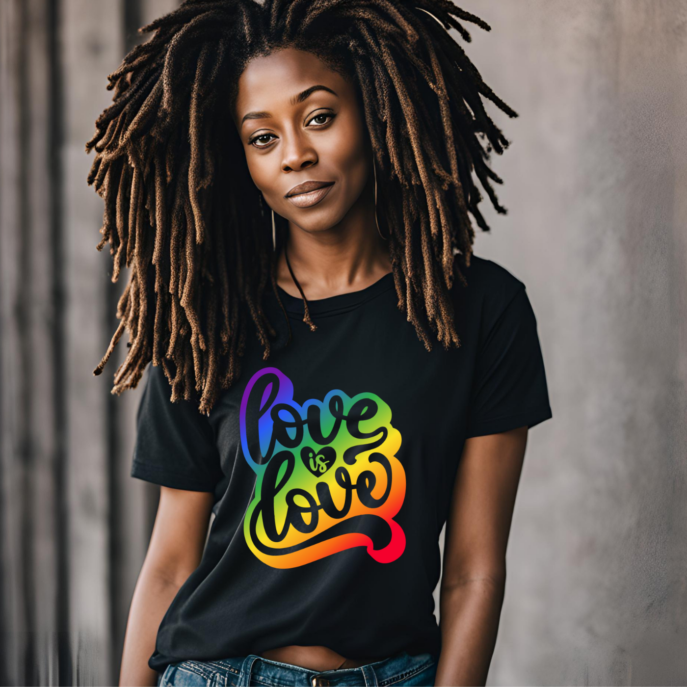 "Love is Love" Rainbow Statement Tee