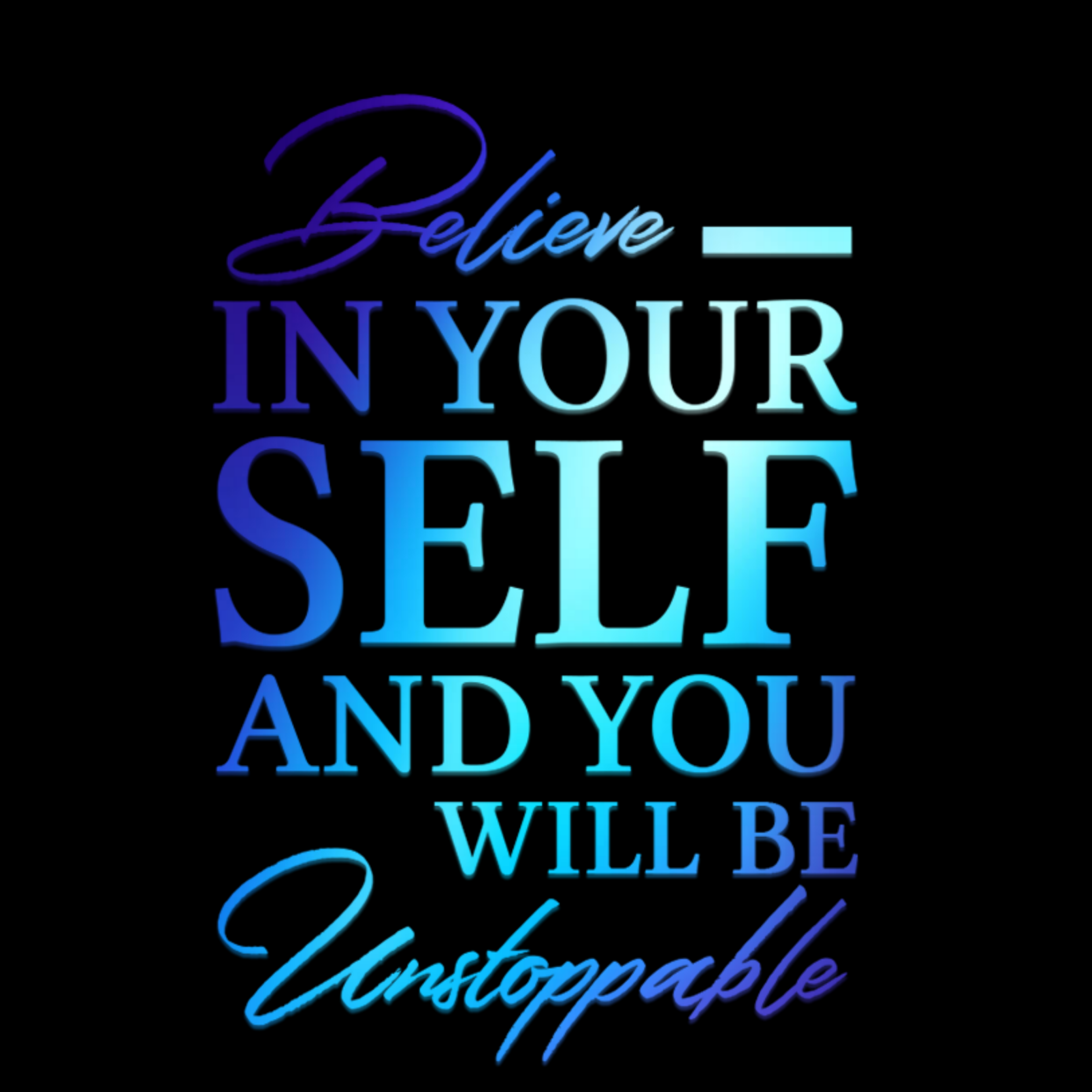 BELIEVE IN YOURSELF INSPIRATIONAL SWEATSHIRT