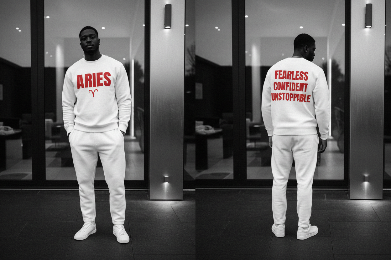 Aries Premium Crewneck Sweatshirt Mockup
