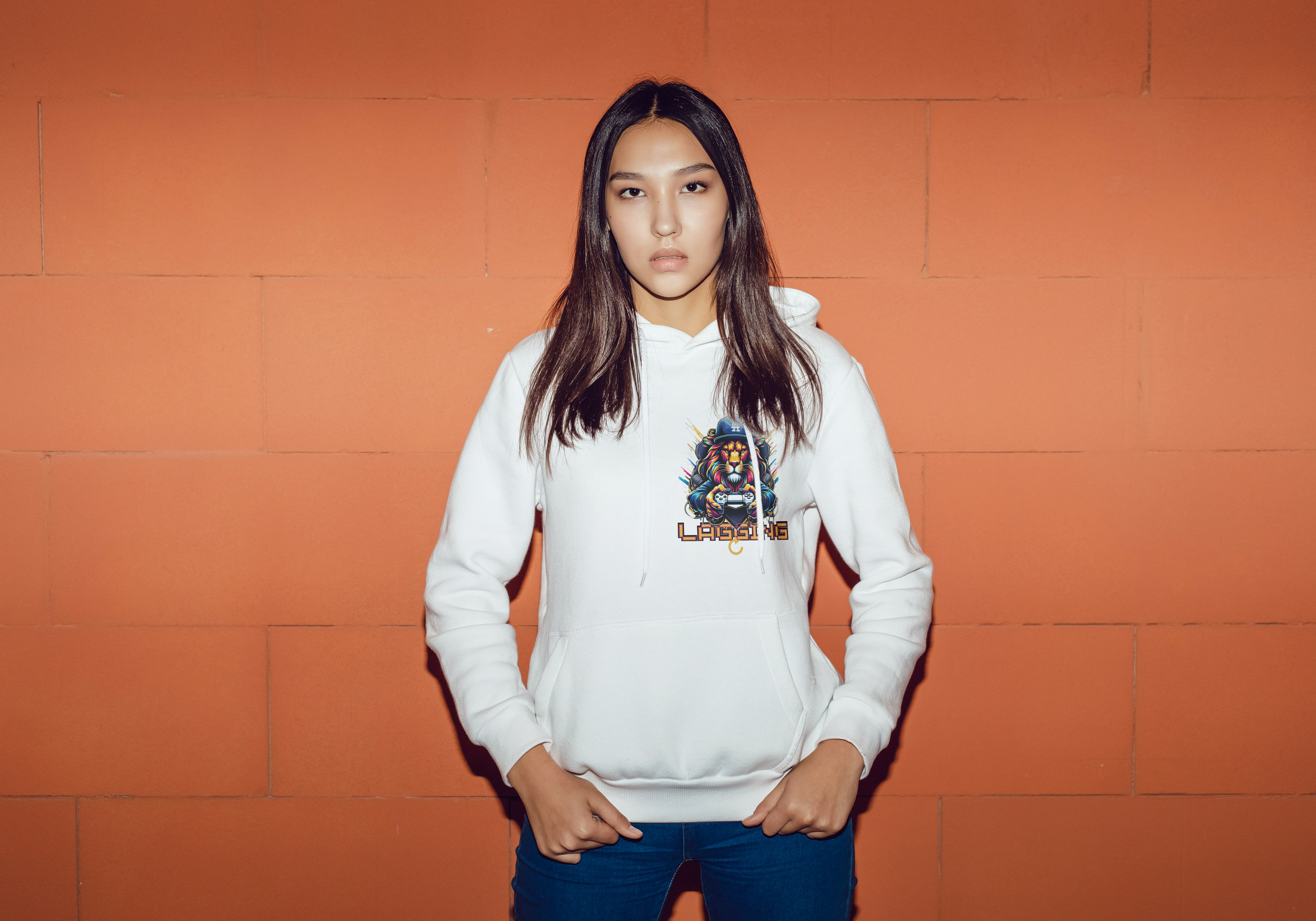 Lagging Lion Hoodie – Gamer’s Grind Edition 🦁🎮