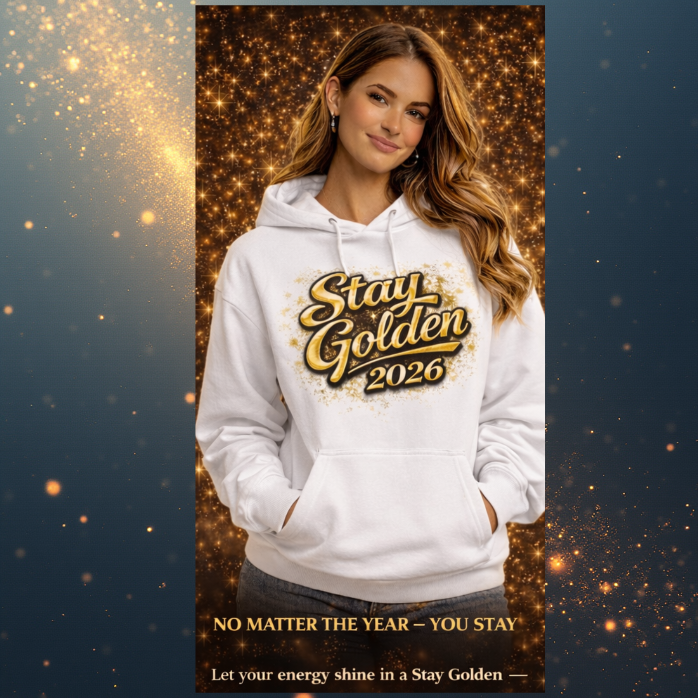 Stay Golden™ 2026 Retro Luxe Hoodie