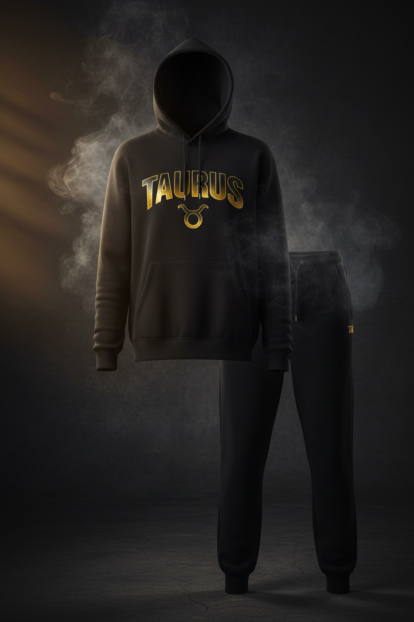 Taurus Hoodie + Sweatpants Set - Black