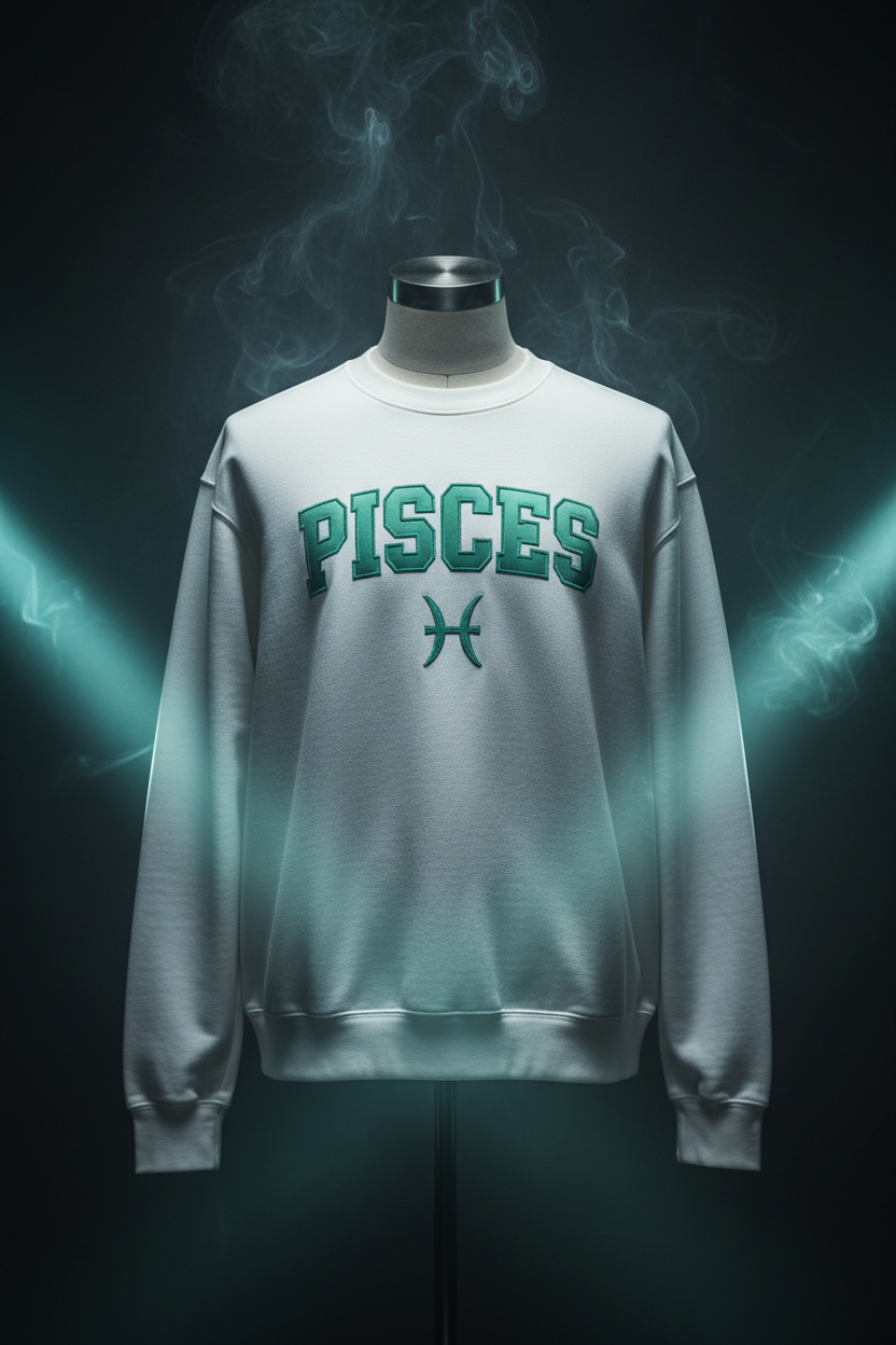 Pisces Crewneck Sweatshirt - White