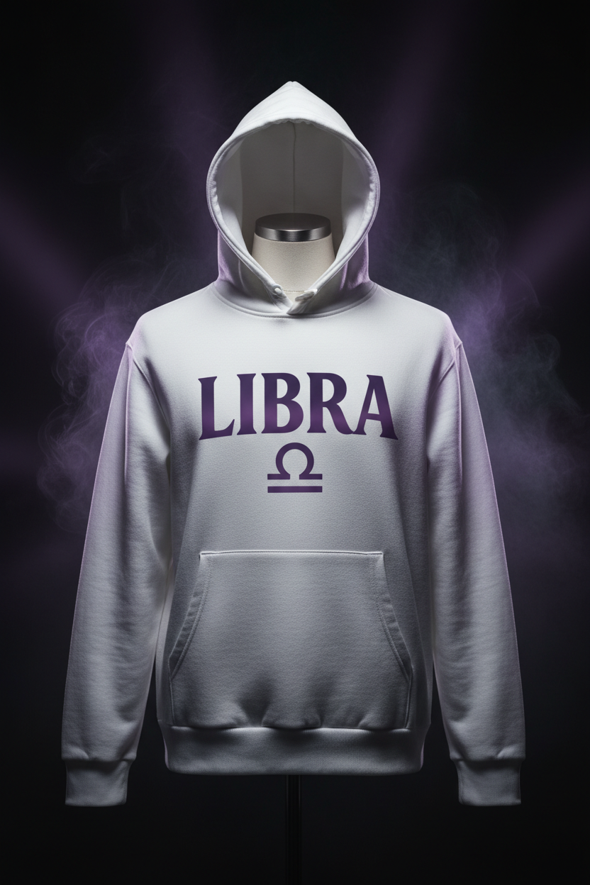 Libra Premium Hoodie White