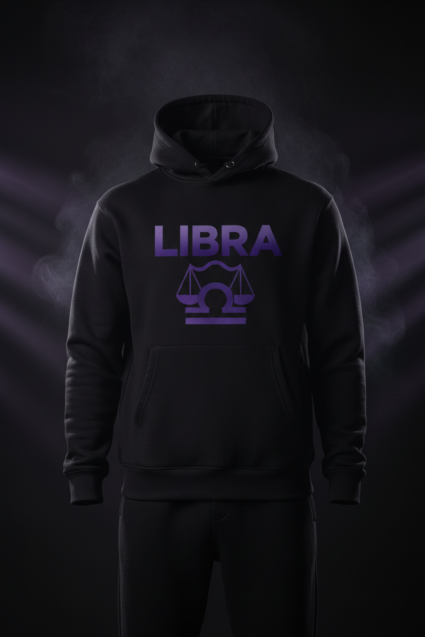 Libra Hoodie + Sweatpants Set Black