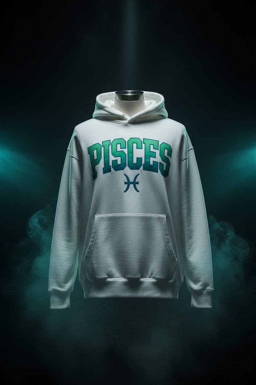 Pisces Premium Hoodie - White