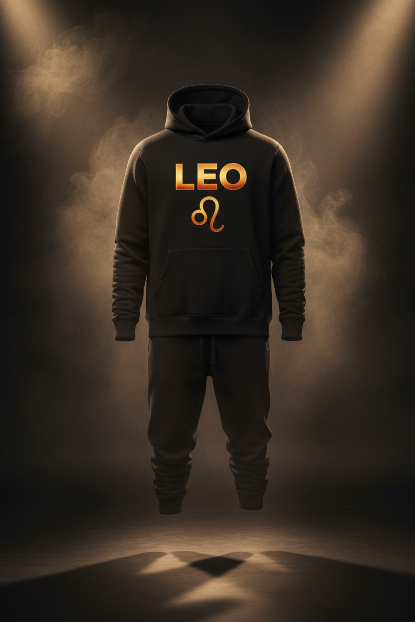 Leo Hoodie + Sweatpants Set - Black
