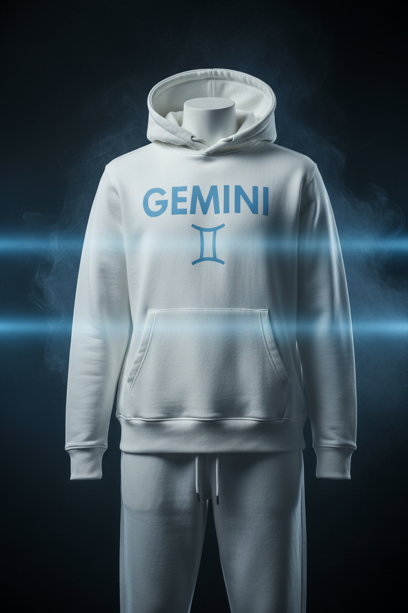 Gemini Hoodie + Sweatpants Set - White
