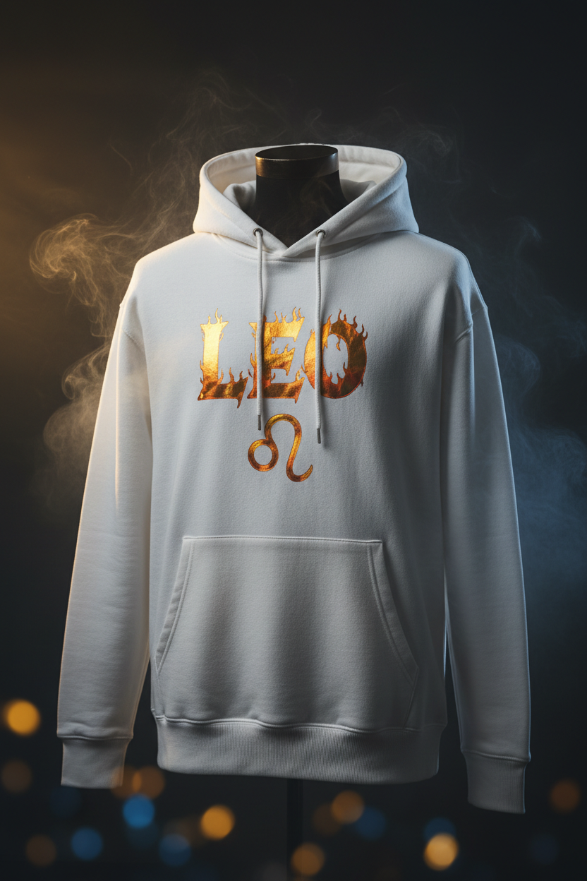 Leo Premium Hoodie - White