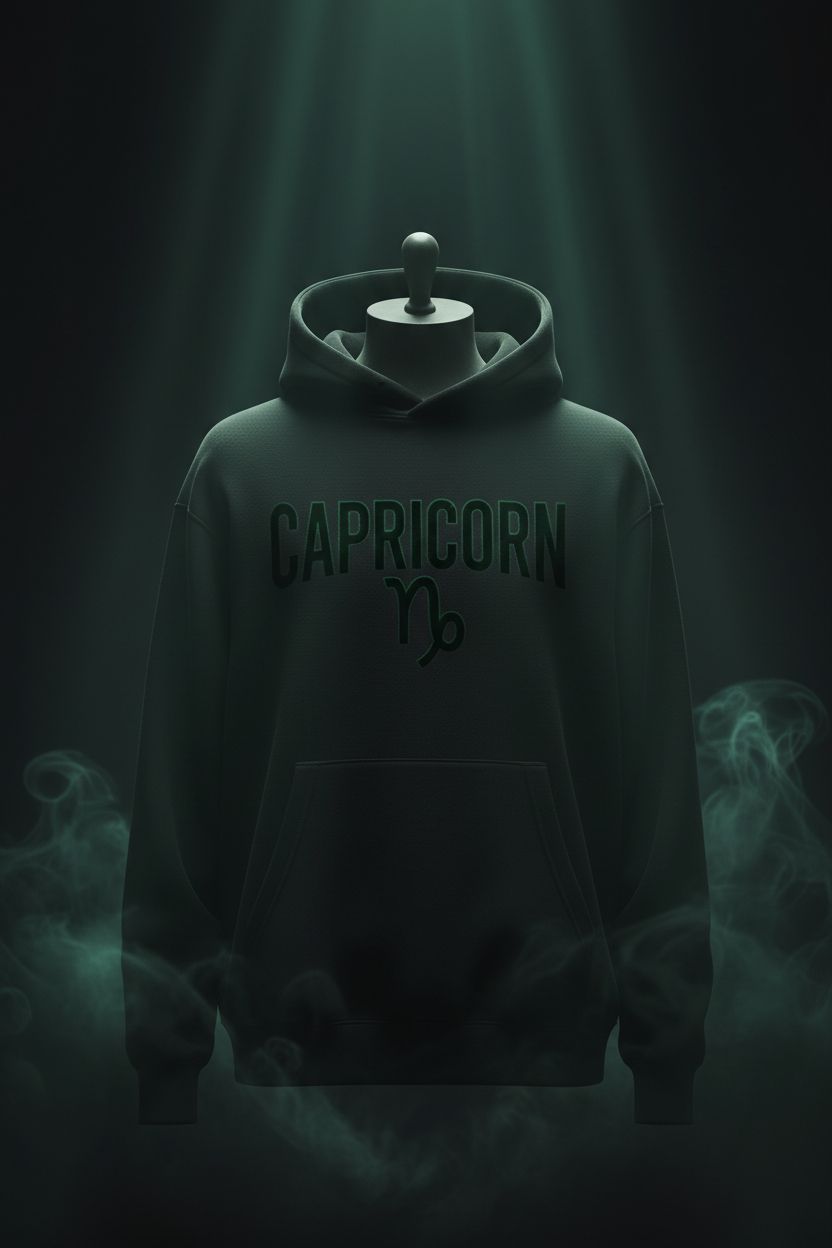 Capricorn Premium Hoodie Black