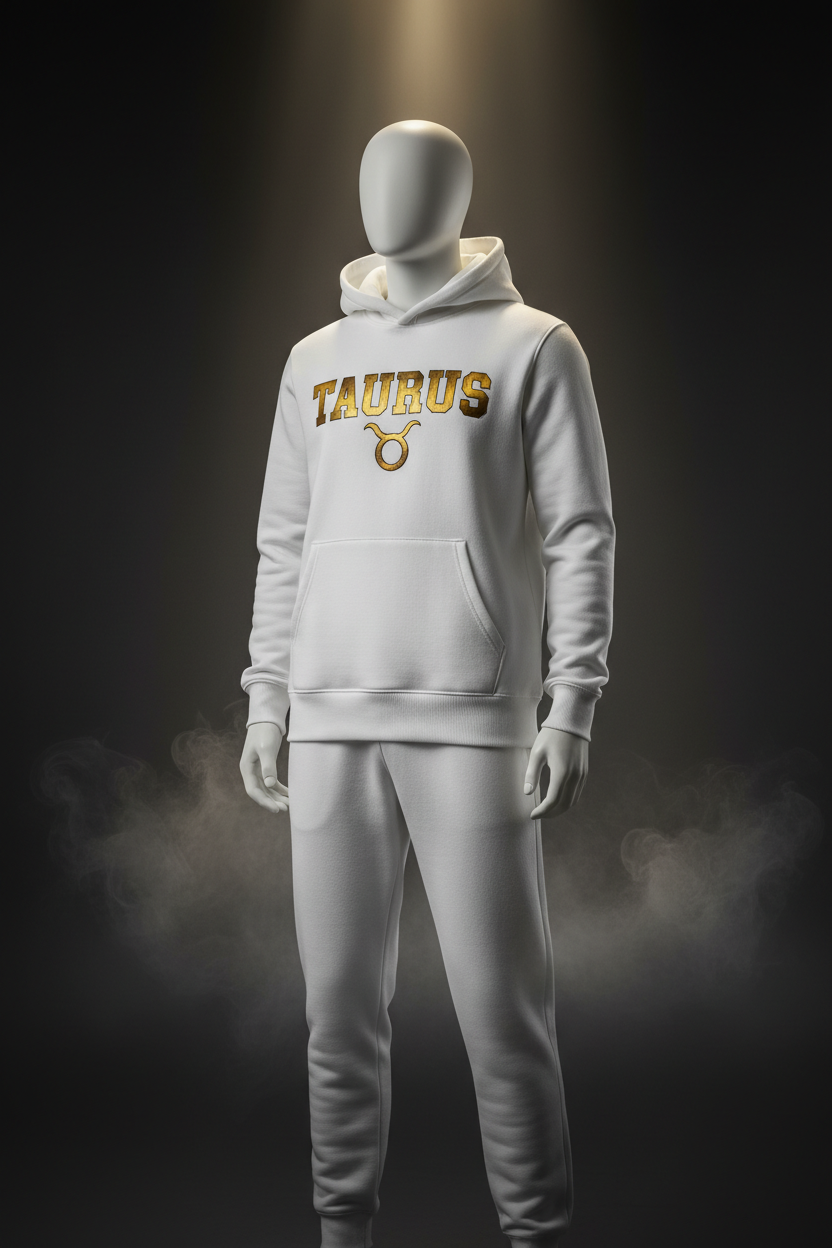 Taurus Hoodie + Sweatpants Set - White