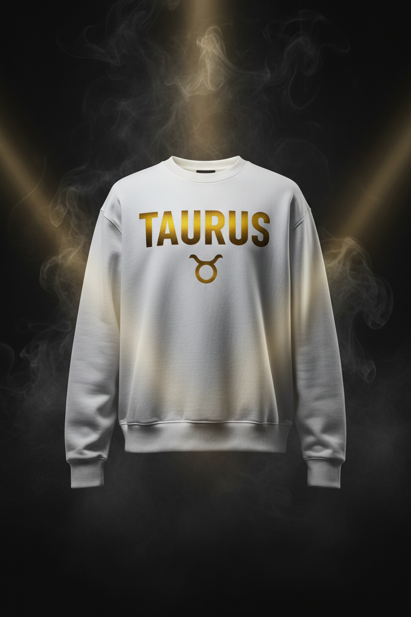 Taurus Crewneck Sweatshirt - White