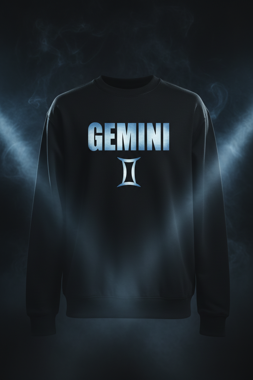 Gemini Crewneck Sweatshirt - Black