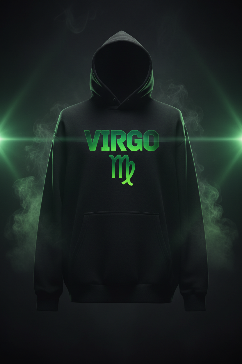 Virgo Premium Hoodie - Black