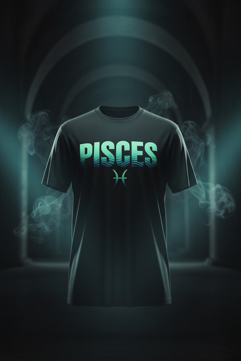Pisces Premium T-Shirt - Black
