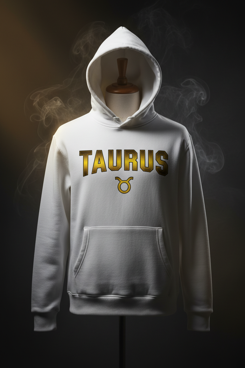 Taurus Premium Hoodie - White