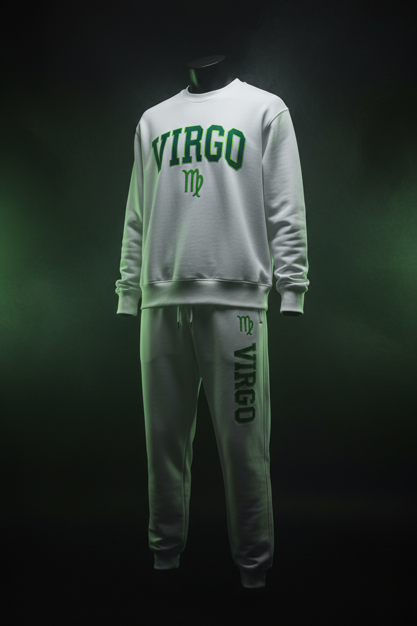 Virgo Premium Crewneck Sweatshirt White