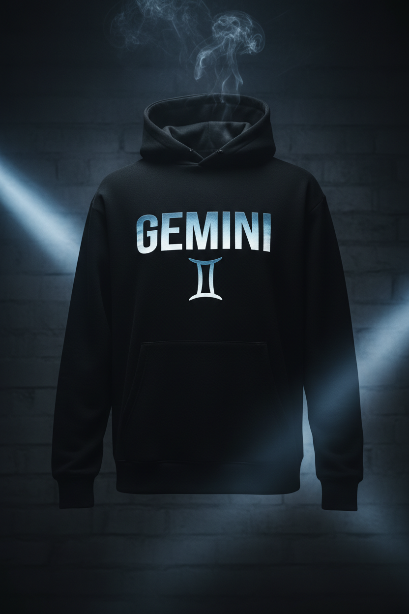 Gemini Premium Hoodie - Black