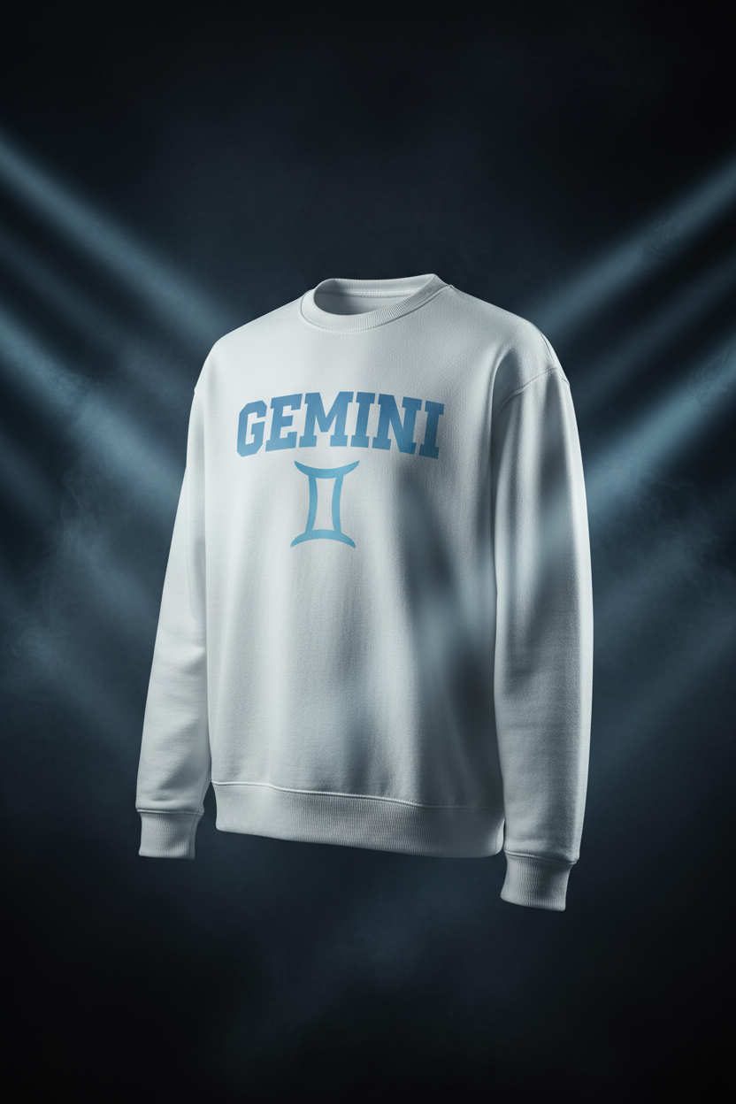 Gemini Crewneck Sweatshirt - White