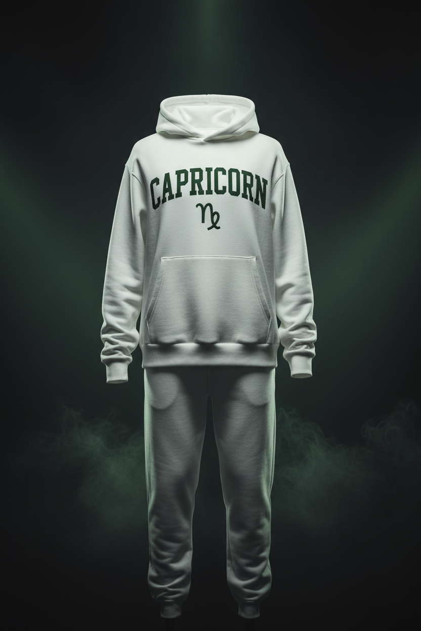 Capricorn Premium Hoodie White
